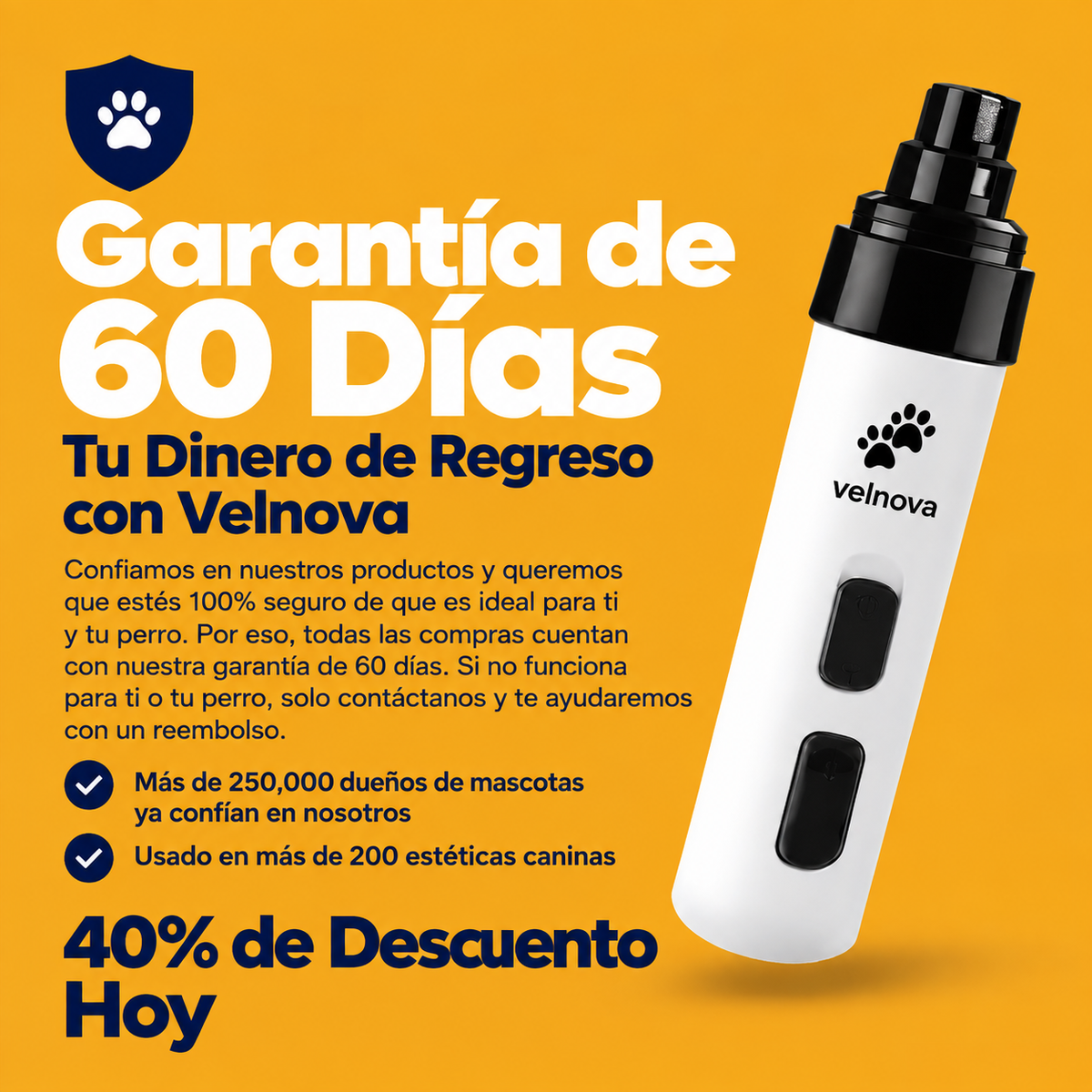 Velnova™ - Limador de Uñas para Mascotas